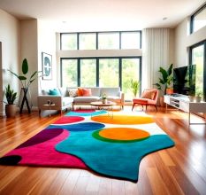 Handcrafted Multicolor Contemporary Area Rug